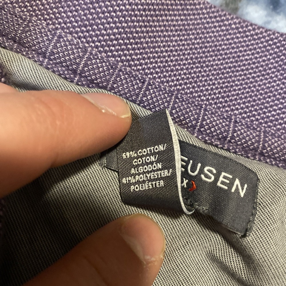Van Heusen Men's Pullover Polo Shirt Size XXL, Purple, Short Sleeve, Collared‎ - Picture 3 of 4